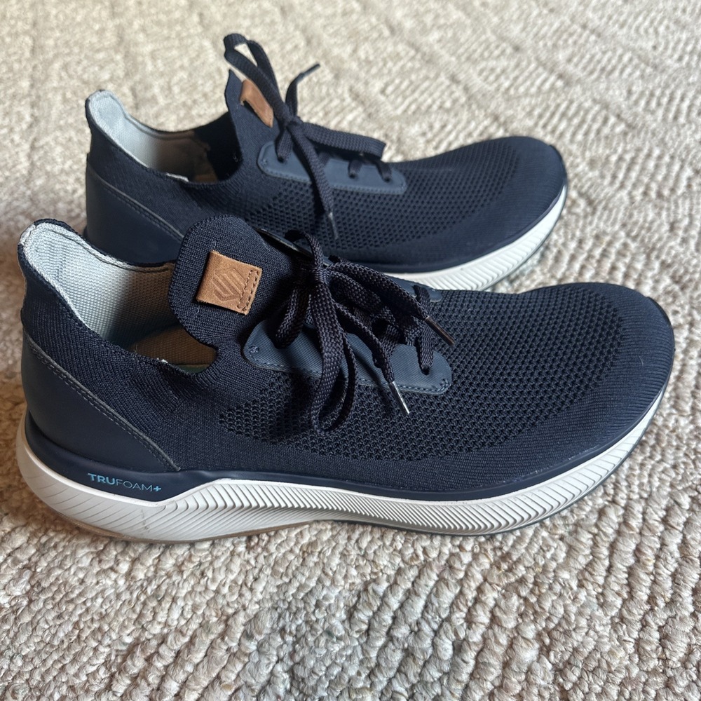 Johnston & Murphy Trufoam+ Mens Size 12 Athletic Running Shoes Sneakers Navy EUC